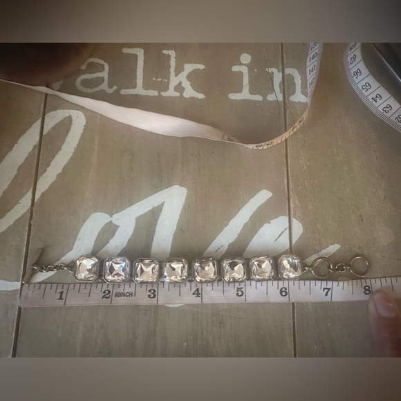 Square Rhinestone Bracelet - Picture 5 of 8